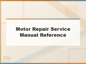 Motor Repair Service Manual Maintenance Interval Guide